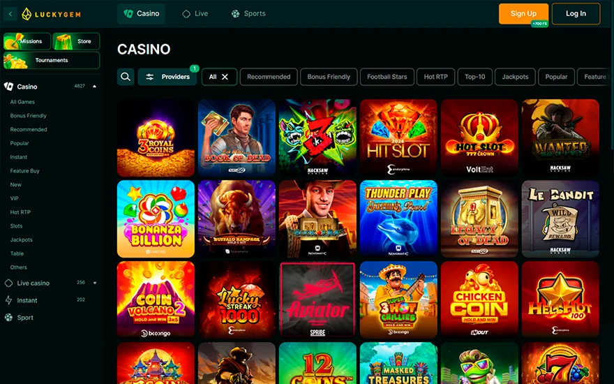 Casino spellen overzicht